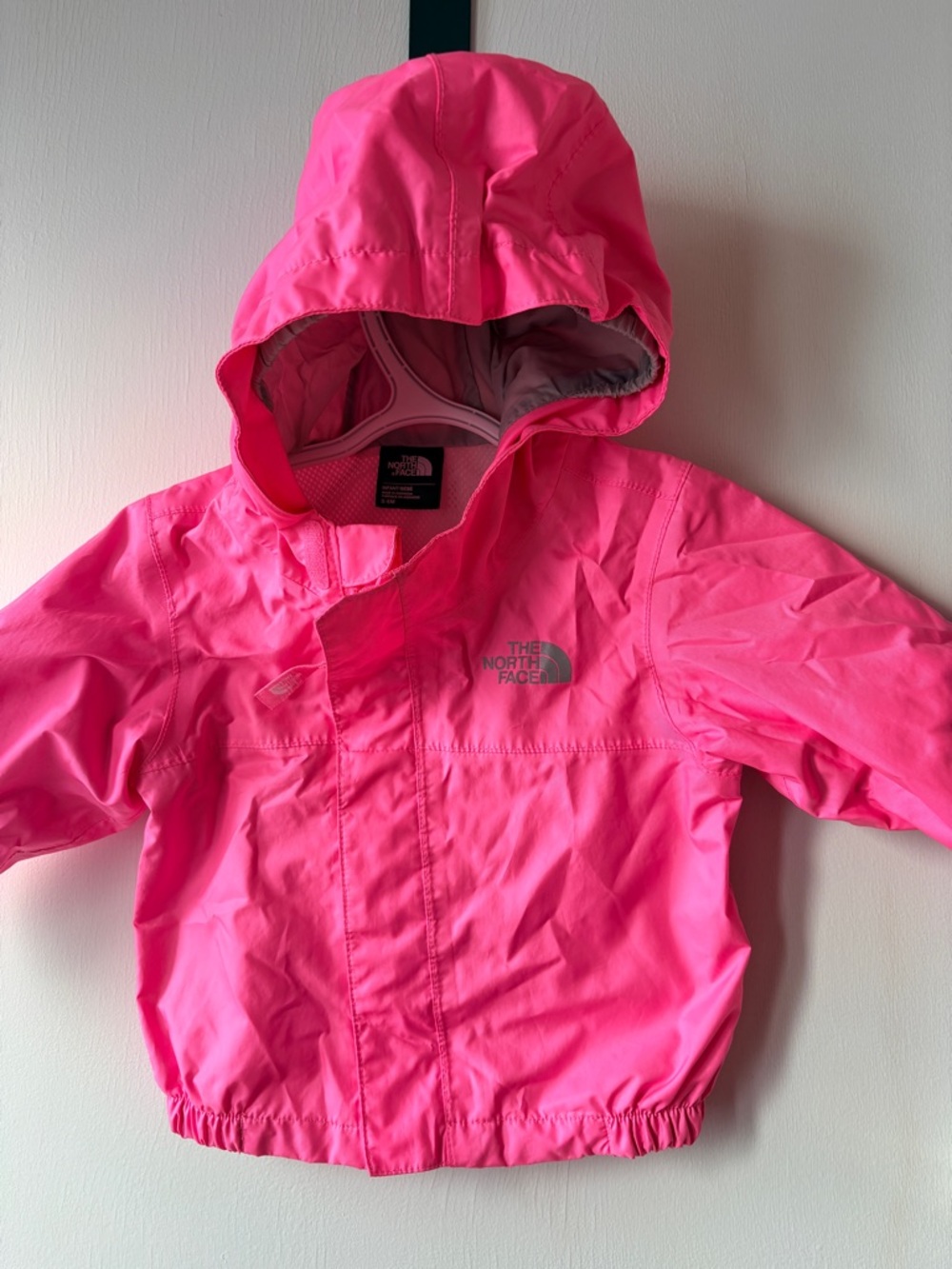 The North Face Bright Pink Kids' Hooded Shell Jacket